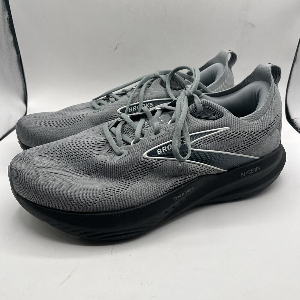 Brooks Glycerin 22, Primer Gray Ebony Bluewash Men’s Sneakers Shoes Sz 13 NWOBT